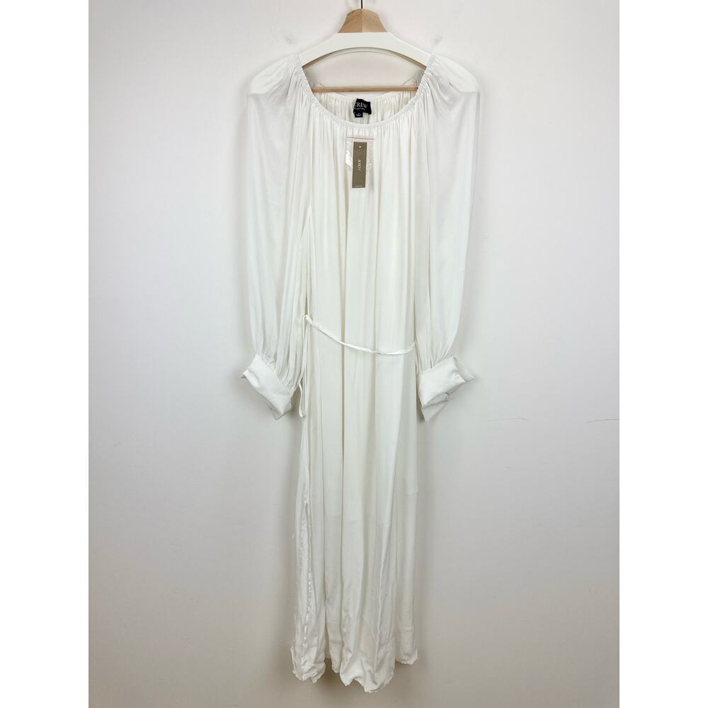 J.Crew Collection Sheer Maxi Dress Viscose Oversized Minimalist Boho Medium NWT - Picture 3 of 12